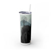 Skinny Tumbler with Straw – 20 oz Stainless Steel Cup