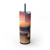 Skinny Tumbler with Straw – 20 oz Stainless Steel Cup