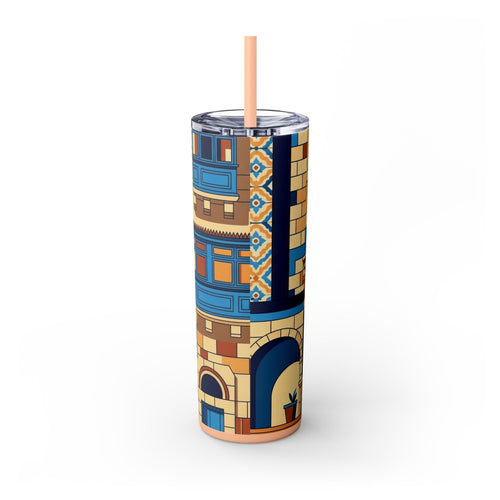Skinny Tumbler with Straw – 20 oz Stainless Steel Cup