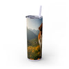 Skinny Tumbler with Straw – 20 oz Stainless Steel Cup