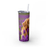 Skinny Tumbler with Straw – 20 oz Stainless Steel Cup