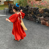 Children's Short Sleeve Tie Back Princess Dress
