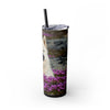 Skinny Tumbler with Straw – 20 oz Stainless Steel Cup