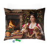 Holiday Fireplace Cozy Pet Bed