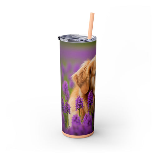 Skinny Tumbler with Straw – 20 oz Stainless Steel Cup