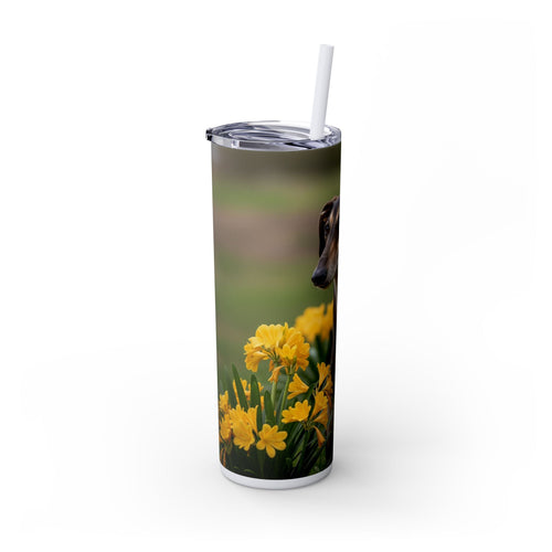 Skinny Tumbler with Straw – 20 oz Stainless Steel Cup