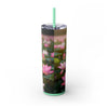 Skinny Tumbler with Straw – 20 oz Stainless Steel Cup