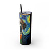 Skinny Tumbler with Straw – 20 oz Stainless Steel Cup
