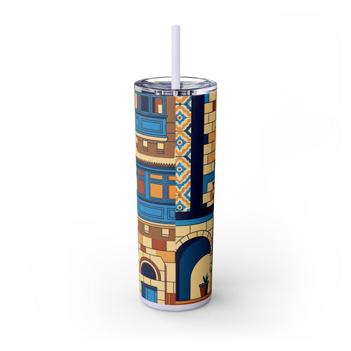 Skinny Tumbler with Straw – 20 oz Stainless Steel Cup