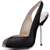 Sands Wedding Dinner Iron Heel Shallow Stiletto Fish Mouth Shoes