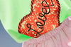 Girls Suit Love Short-sleeved
