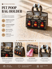 Luxury Dog Poop Bag Holder | Designer Waste Bag Dispenser Clip-On