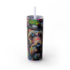 Skinny Tumbler with Straw – 20 oz Stainless Steel Cup