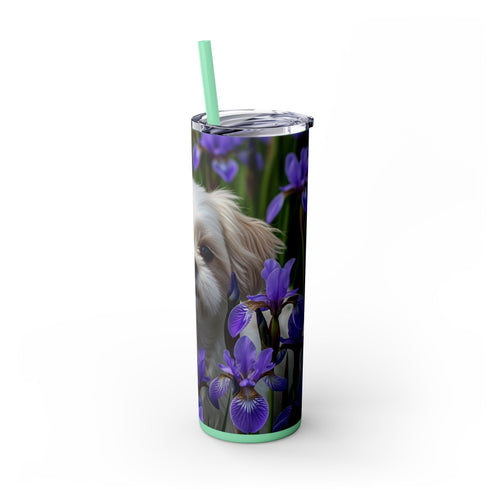Skinny Tumbler with Straw – 20 oz Stainless Steel Cup