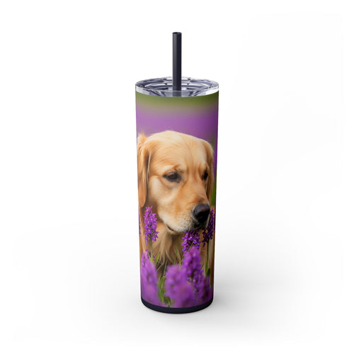 Skinny Tumbler with Straw – 20 oz Stainless Steel Cup