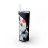 Skinny Tumbler with Straw – 20 oz Stainless Steel Cup