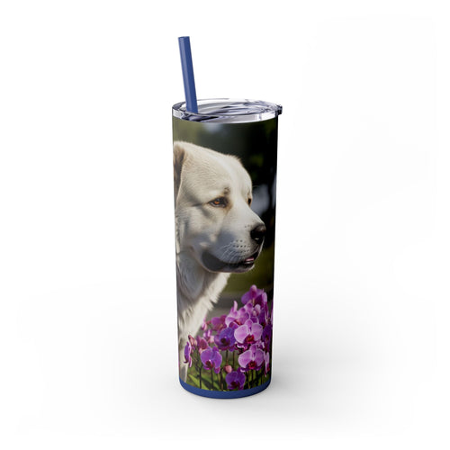 Skinny Tumbler with Straw – 20 oz Stainless Steel Cup