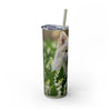 Skinny Tumbler with Straw – 20 oz Stainless Steel Cup