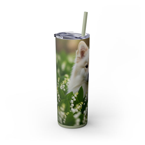 Skinny Tumbler with Straw – 20 oz Stainless Steel Cup