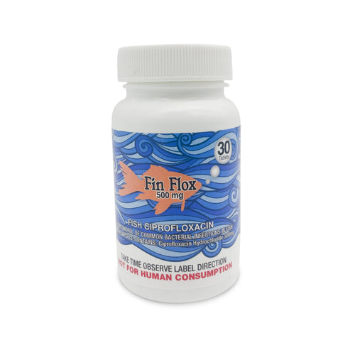 Fish Cipro 500mg Tablets for Aquarium Fish – 30 Count – Water Care Support