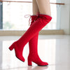 Thick-heeled Mid-heel Stretch Over-the-knee Women's Boots