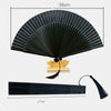 40 Square Women's Folding Fan Chinese Style Hanfu Accessories