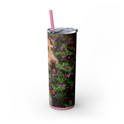 Skinny Tumbler with Straw – 20 oz Stainless Steel Cup