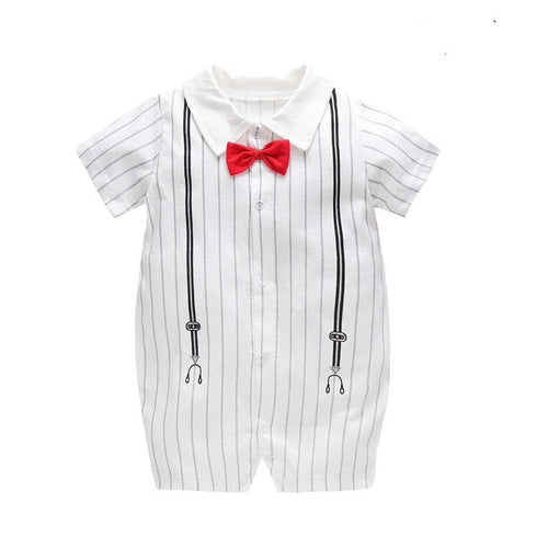 Men's baby onesie gentleman's dress