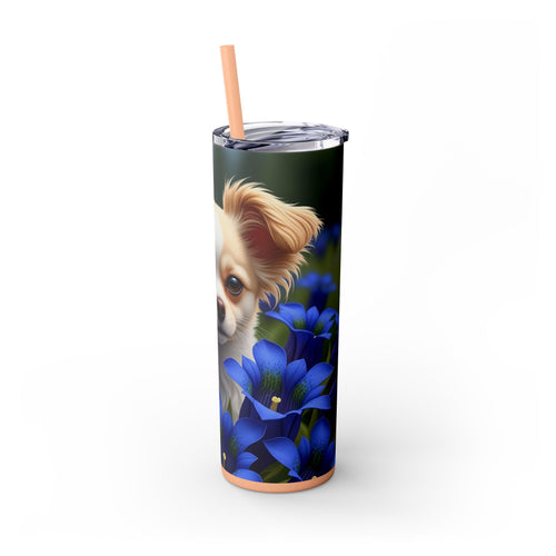 Skinny Tumbler with Straw – 20 oz Stainless Steel Cup