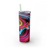 Skinny Tumbler with Straw – 20 oz Stainless Steel Cup