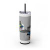 Skinny Tumbler with Straw – 20 oz Stainless Steel Cup
