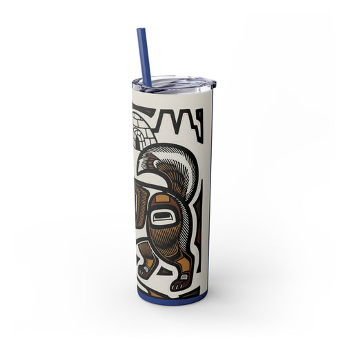 Skinny Tumbler with Straw – 20 oz Stainless Steel Cup