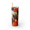 Skinny Tumbler with Straw – 20 oz Stainless Steel Cup