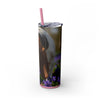 Skinny Tumbler with Straw – 20 oz Stainless Steel Cup