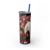 Skinny Tumbler with Straw – 20 oz Stainless Steel Cup