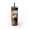 Skinny Tumbler with Straw – 20 oz Stainless Steel Cup