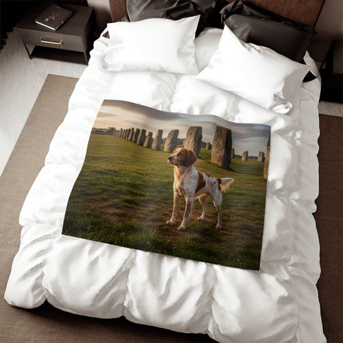 Brittany Spaniel Blanket