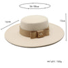 European And American Celebrities Luxury Wool Hat Woolen Cloth
