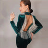 Bandage Dress Sexy Leaky Back Tight Party Dress