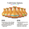 KBAYBO 400ml Aroma Essential Oil Diffuser Ultrasonic Air Humidifier with Wood Grain electric LED Lights aroma diffuser for home