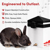 RAC Paws by RentACoop 64oz(2L) Small Animal Drinker with Sliding Lid and No-Drip Brass Nozzle