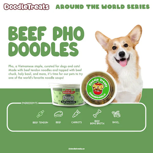 Doodle Treats Beef Pho Doodles for Dogs & Cats