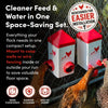 Chick2Chicken 5lb 2-Port Chicken Feeder and 1-Gal Small Cage Waterer Set