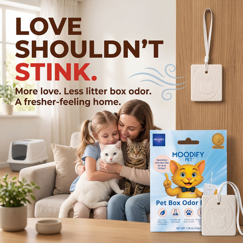 MoodifyPet Cat Litter Box Odor Neutralizer — 1 System for 30 Days