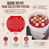 RentACoop Seven (7) Pack Stackable Egg Collection Trays With Two Metal Hanging Clips