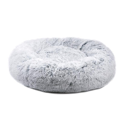 Mr. Peanut's 28 OrthoPlush® Pet Bed - Snowflake White Two Tone