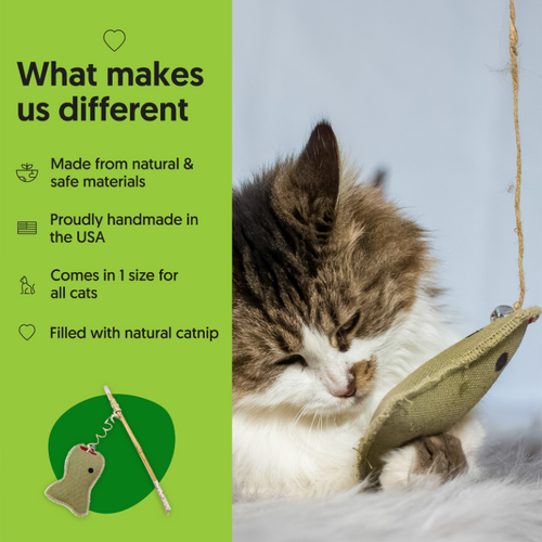 Natural Wand Cat Toy - Eco-Cat Fisher