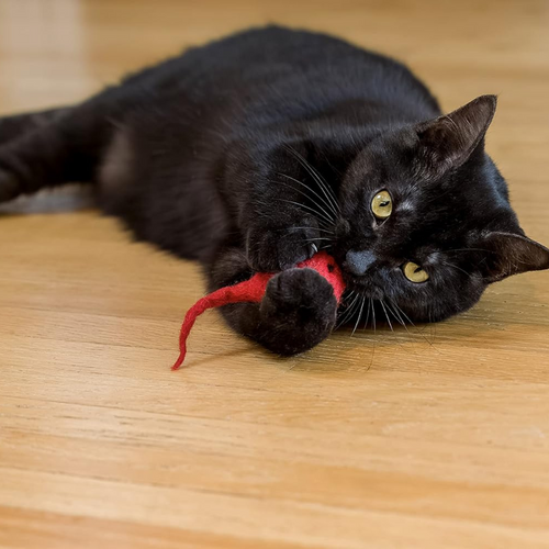 Natural Wool Cat Toy - Eco-Pouncer Mini