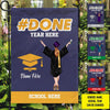 Done Graduation Personalized Custom Garden Flag