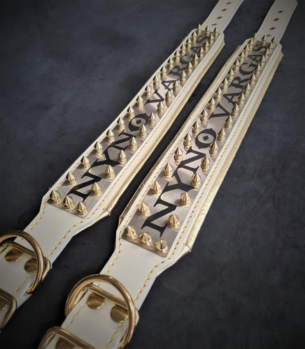 The Metal collar White & Gold- personalized!